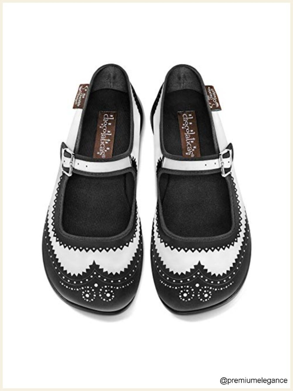 Vegan Leather Mary Jane Flats Women's Wingtip Brogue Shoes
